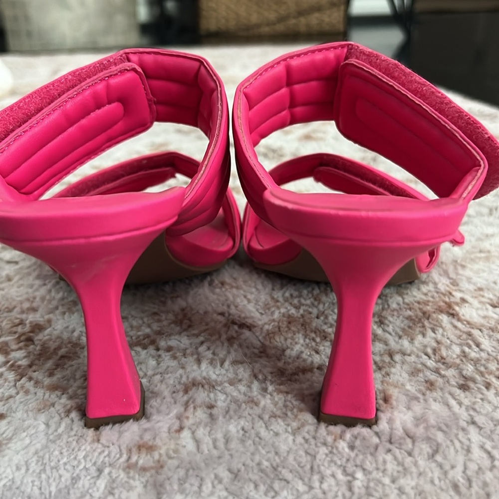 Women's Pink Slide Sandals - Picture 3 of 8